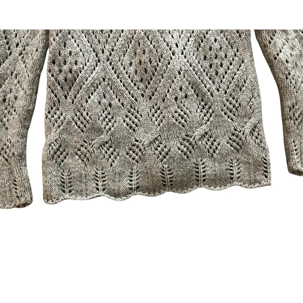 Loft Gray Knit Sweater, Womens Size Small, 10% Wool - Picture 6 of 8